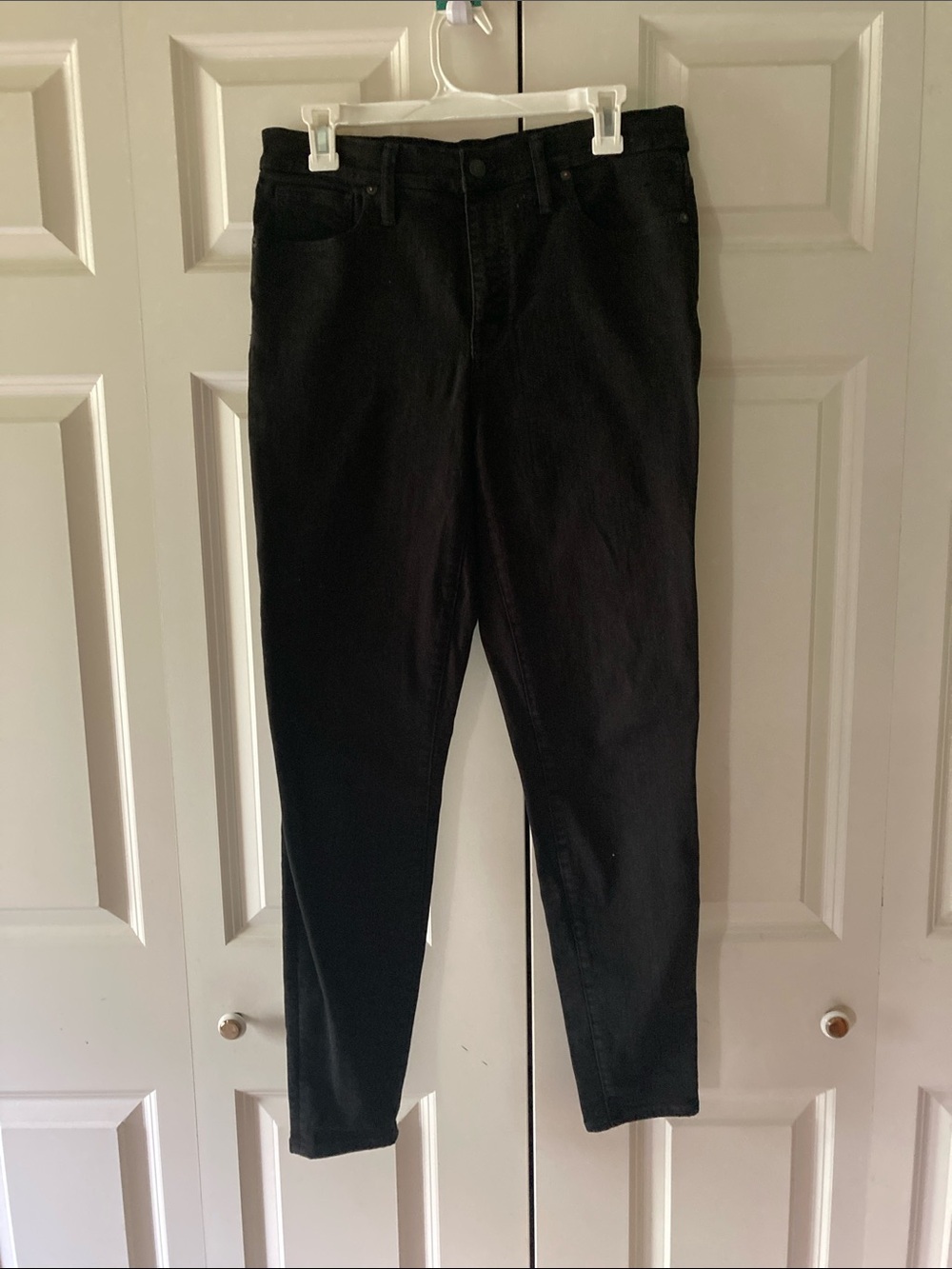Madewell high rise skinny black jeans